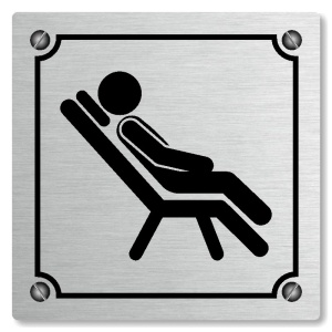 Odpočívárna, 100x100mm, stříbrná, Kansas